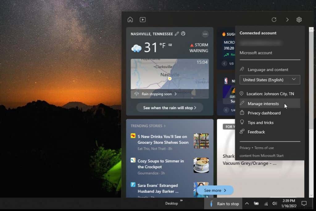 วิดเจ็ตสภาพอากาศที่ดีที่สุดสำหรับ Windows 10/11 