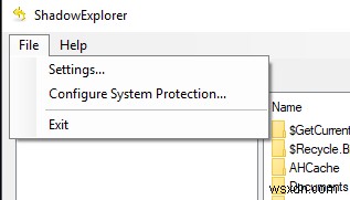 กู้คืนไฟล์ที่สูญหายใน Windows ด้วย Shadow Explorer