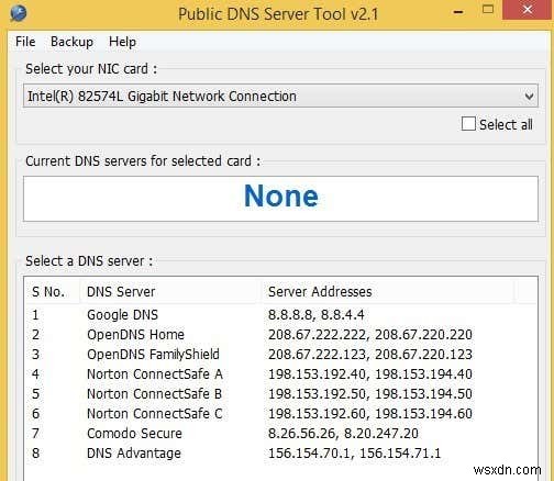 5 ยูทิลิตี้สำหรับเปลี่ยนเซิร์ฟเวอร์ DNS ใน Windows สอบทานแล้ว 