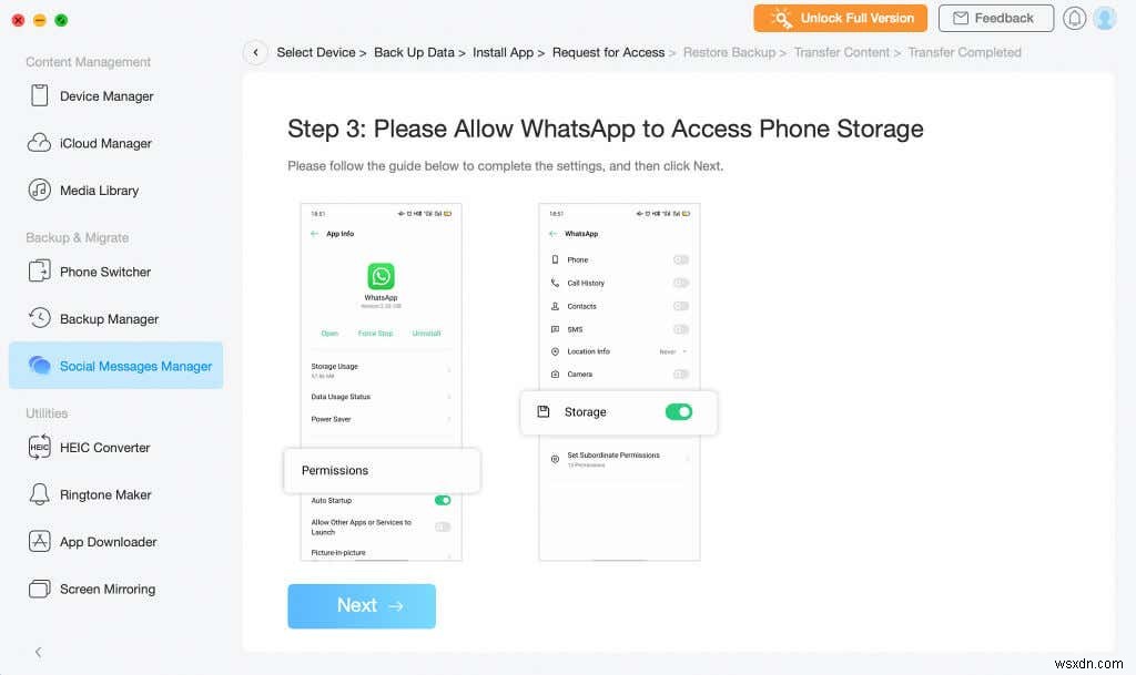 วิธีถ่ายโอนข้อมูล WhatsApp จาก Android ไปยัง iPhone 