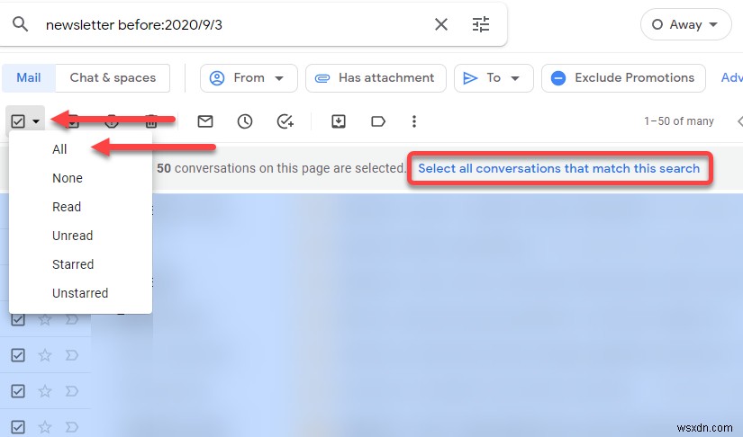 วิธีลบเฉพาะอีเมลเก่าใน Gmail 