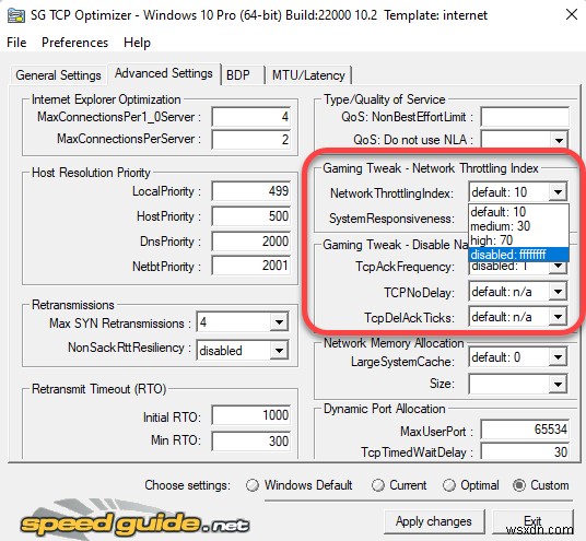 วิธีการปรับการตั้งค่า TCP/IP ให้เหมาะสมใน Windows 10