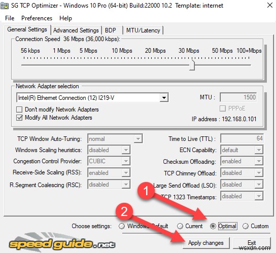 วิธีการปรับการตั้งค่า TCP/IP ให้เหมาะสมใน Windows 10