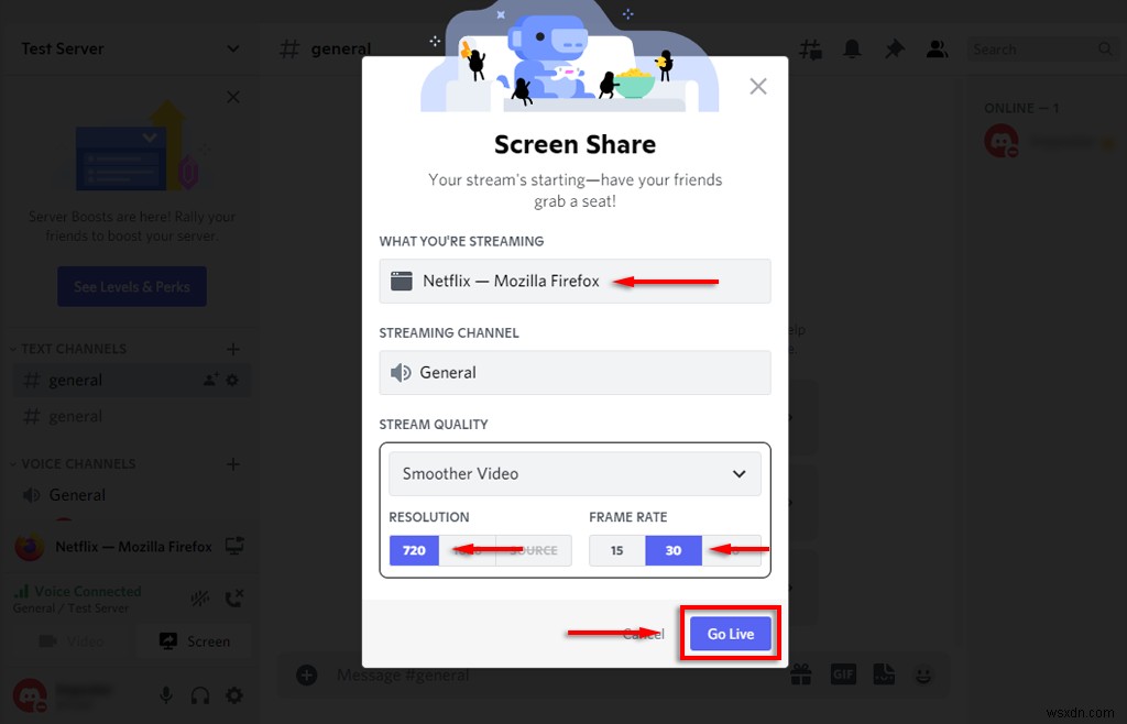 วิธีสตรีม Netflix บน Discord 