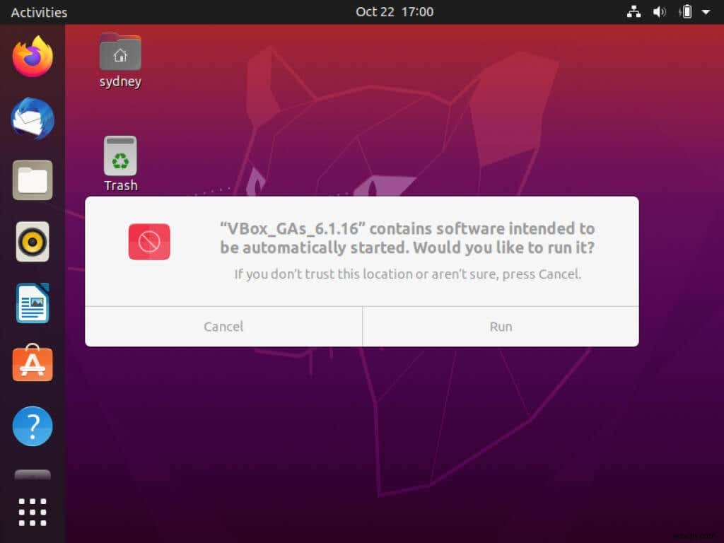 วิธีการติดตั้ง VirtualBox Guest Additions ใน Ubuntu