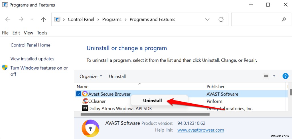 วิธีปิดการใช้งานหรือปิด Avast Secure Browser 