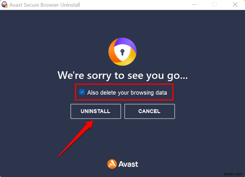 วิธีปิดการใช้งานหรือปิด Avast Secure Browser 