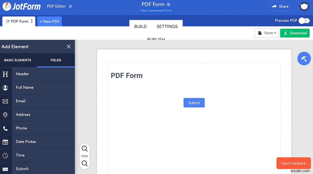 วิธีสร้างไฟล์ PDF ที่กรอกได้ฟรี 