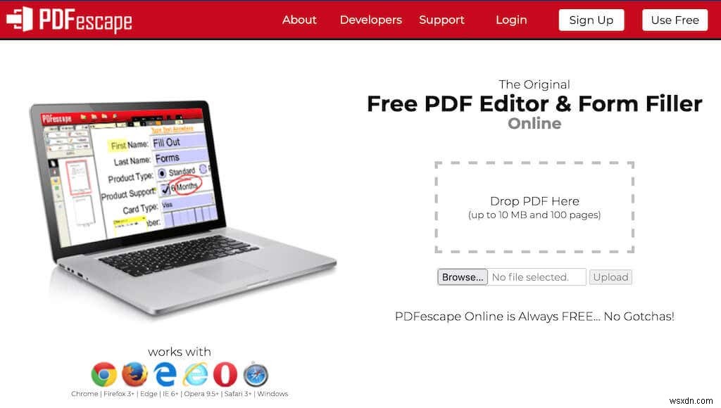 วิธีสร้างไฟล์ PDF ที่กรอกได้ฟรี 