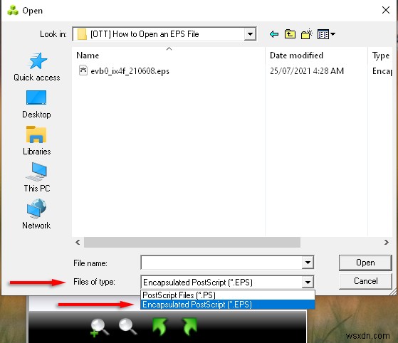 วิธีเปิดไฟล์รูปภาพ EPS บน Windows 