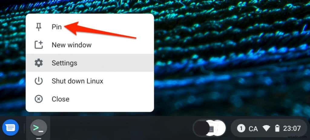 วิธีเปิด Linux Terminal บน Chromebook 