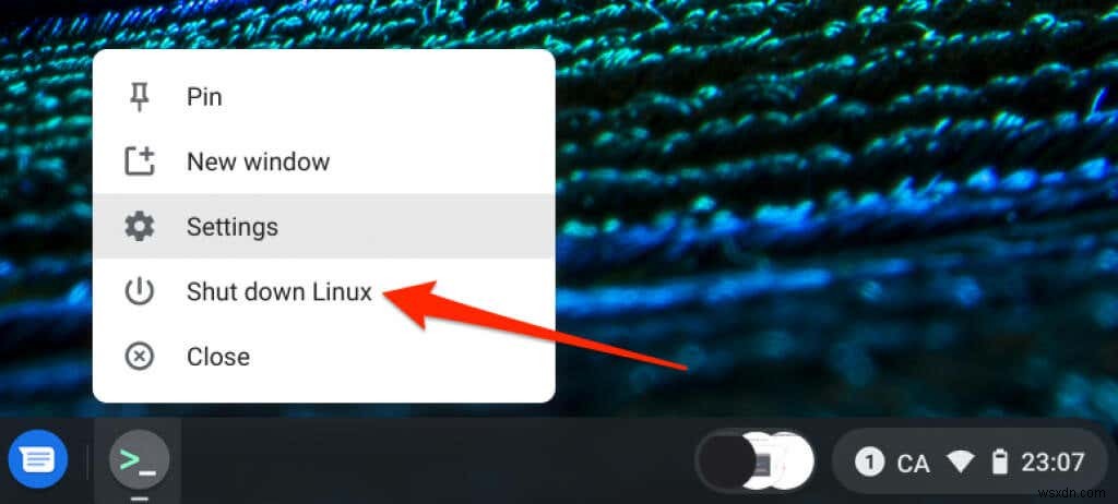 วิธีเปิด Linux Terminal บน Chromebook 