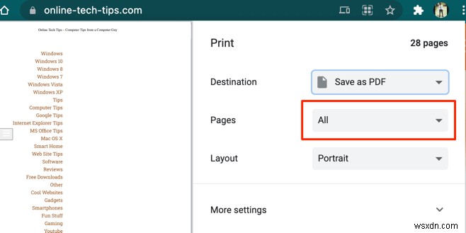 วิธีบันทึกเว็บเพจเป็น PDF บน Mac และ Windows 