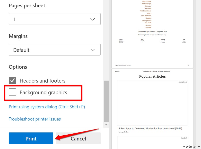 วิธีบันทึกเว็บเพจเป็น PDF บน Mac และ Windows 