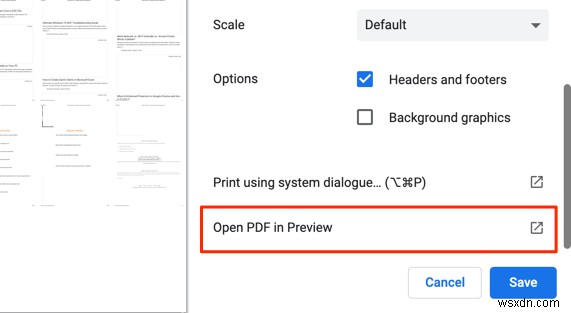 วิธีบันทึกเว็บเพจเป็น PDF บน Mac และ Windows 