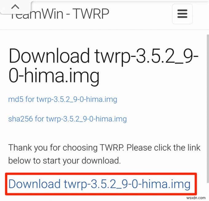 วิธีการติดตั้ง TWRP Recovery บน Android 