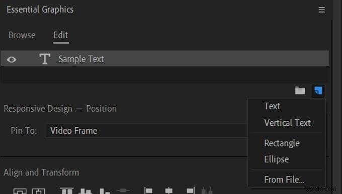 วิธีสร้างกราฟิกชื่อเรื่องใน Adobe Premiere Pro 