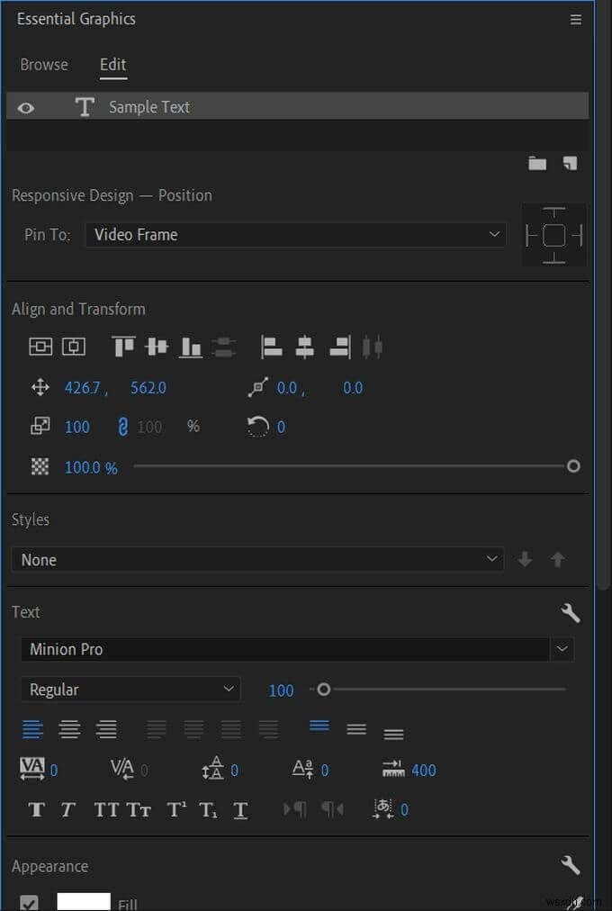 วิธีสร้างกราฟิกชื่อเรื่องใน Adobe Premiere Pro 