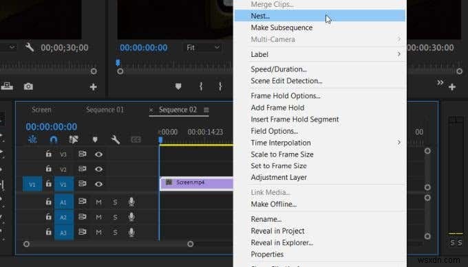 วิธีสร้างและรวมลำดับใน Adobe Premiere 