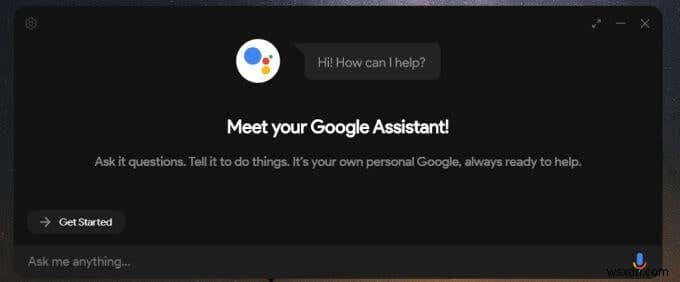 วิธีใช้ Google Assistant ใน Windows 10