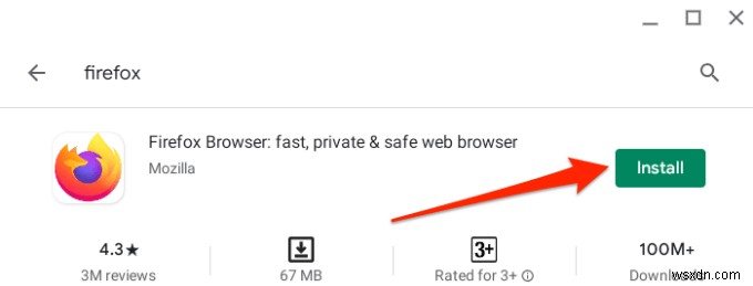 วิธีการติดตั้ง Firefox สำหรับ Chromebook 