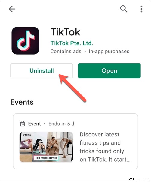 วิธีการลบบัญชี TikTok