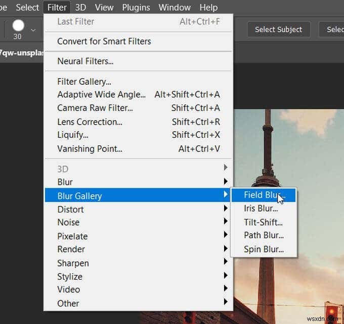 วิธีการ Feather และ Blur ใน Photoshop 