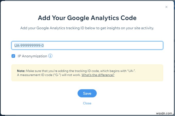 วิธีเพิ่ม Google Analytics ลงใน Wix 