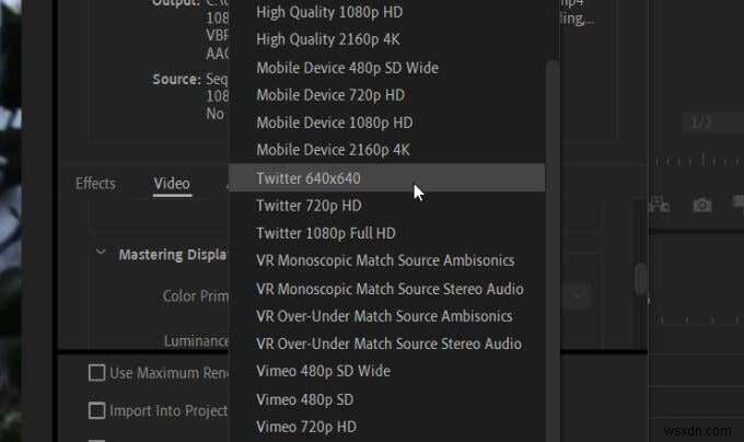 วิธีการส่งออกวิดีโอจาก Premiere Pro ไปยังโซเชียลมีเดีย 