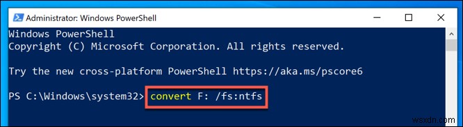 วิธีแปลงไดรฟ์ Windows จาก FAT32 เป็น NTFS 