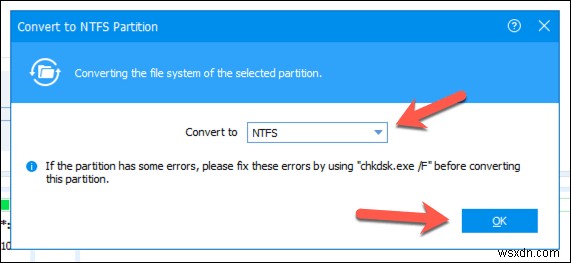 วิธีแปลงไดรฟ์ Windows จาก FAT32 เป็น NTFS 