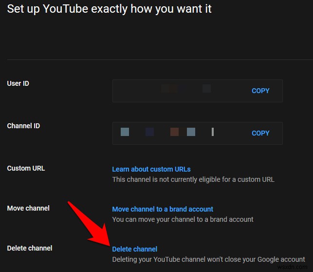 วิธีลบบัญชี YouTube 