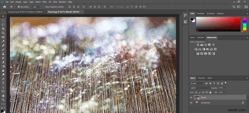 วิธีการปรับขนาด รวม และรวมเลเยอร์ใน Photoshop 