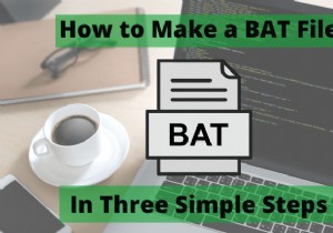 วิธีการสร้างไฟล์ BAT ในสามขั้นตอนง่ายๆ