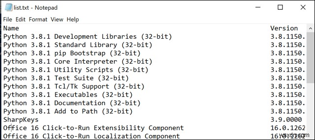 7 วิธีในการสร้างรายการโปรแกรมที่ติดตั้งใน Windows 