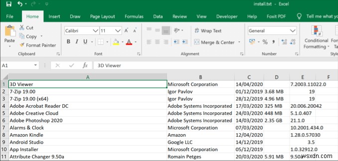 7 วิธีในการสร้างรายการโปรแกรมที่ติดตั้งใน Windows 