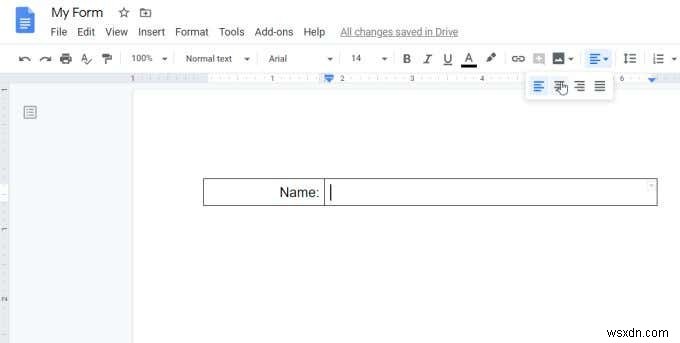 วิธีสร้างแบบฟอร์ม Google Docs ที่กรอกได้ด้วย Tables 