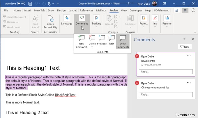 วิธีพิมพ์ Google Doc พร้อมความคิดเห็น 