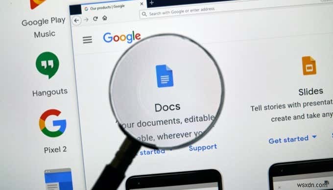 วิธีการทำงานของสารบัญ Google Docs 