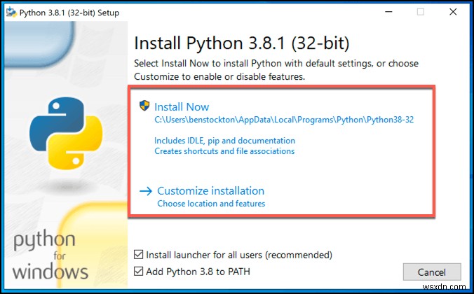 วิธีใช้ Python บน Windows 