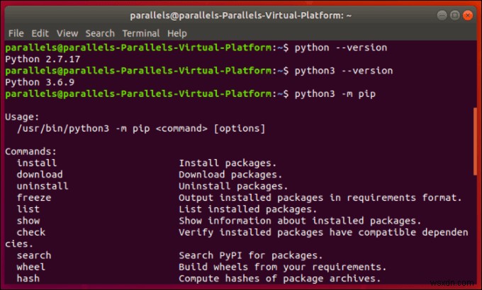 วิธีการติดตั้ง Python PIP สำหรับแพ็คเกจ Python