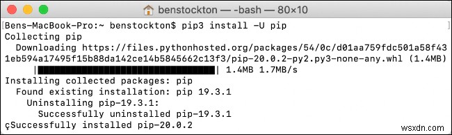 วิธีการติดตั้ง Python PIP สำหรับแพ็คเกจ Python