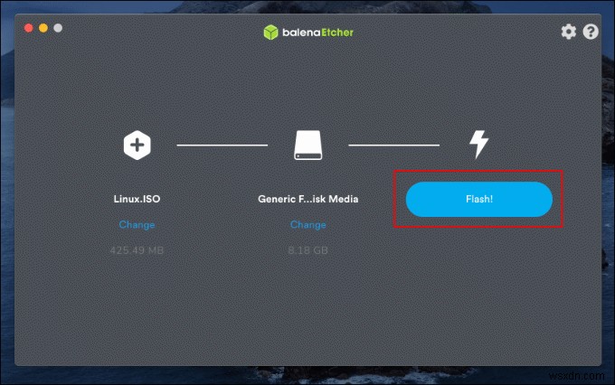 ทำการเติมศูนย์โดยใช้ Linux Live CD 