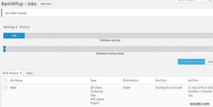 วิธีสำรองฐานข้อมูล MySQL 