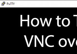 วิธีอุโมงค์ VNC ผ่าน SSH 