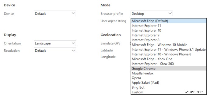 วิธีการเปลี่ยน User Agent ของเบราว์เซอร์โดยไม่ต้องติดตั้งส่วนขยาย