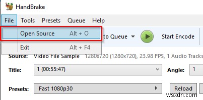 วิธีใช้เบรกมือเพื่อแปลง MKV เป็น MP4 