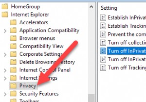 ปิดใช้งานหรือปิด InPrivate Browsing ใน Internet Explorer และ Microsoft Edge 