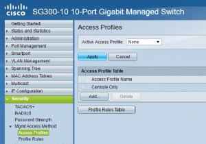 จำกัดการเข้าถึงสวิตช์ของ Cisco ตามที่อยู่ IP 