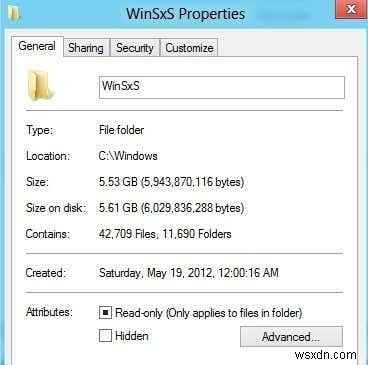 ล้างข้อมูลโฟลเดอร์ WinSxS ใน Windows 7/8/10 